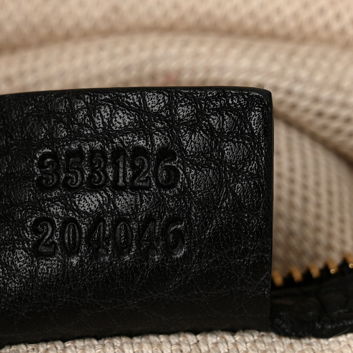 Gucci Pebbled Calfskin Medium Soho Bowler Black 7 of 10