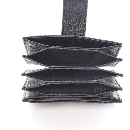 Chanel Iridescent Caviar Quilted Gusseted Card Holder Black 5 of 9