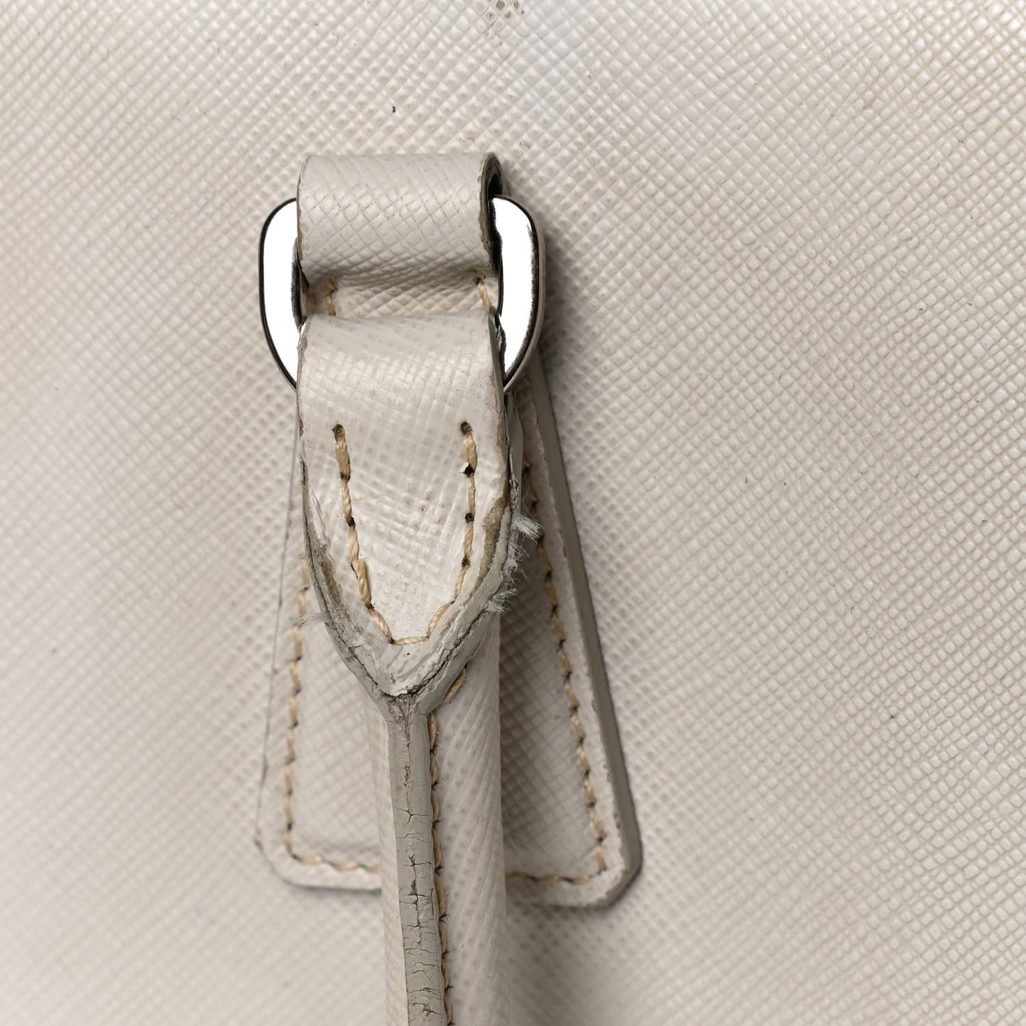 Saffiano Small Galleria Double Zip Tote Talco