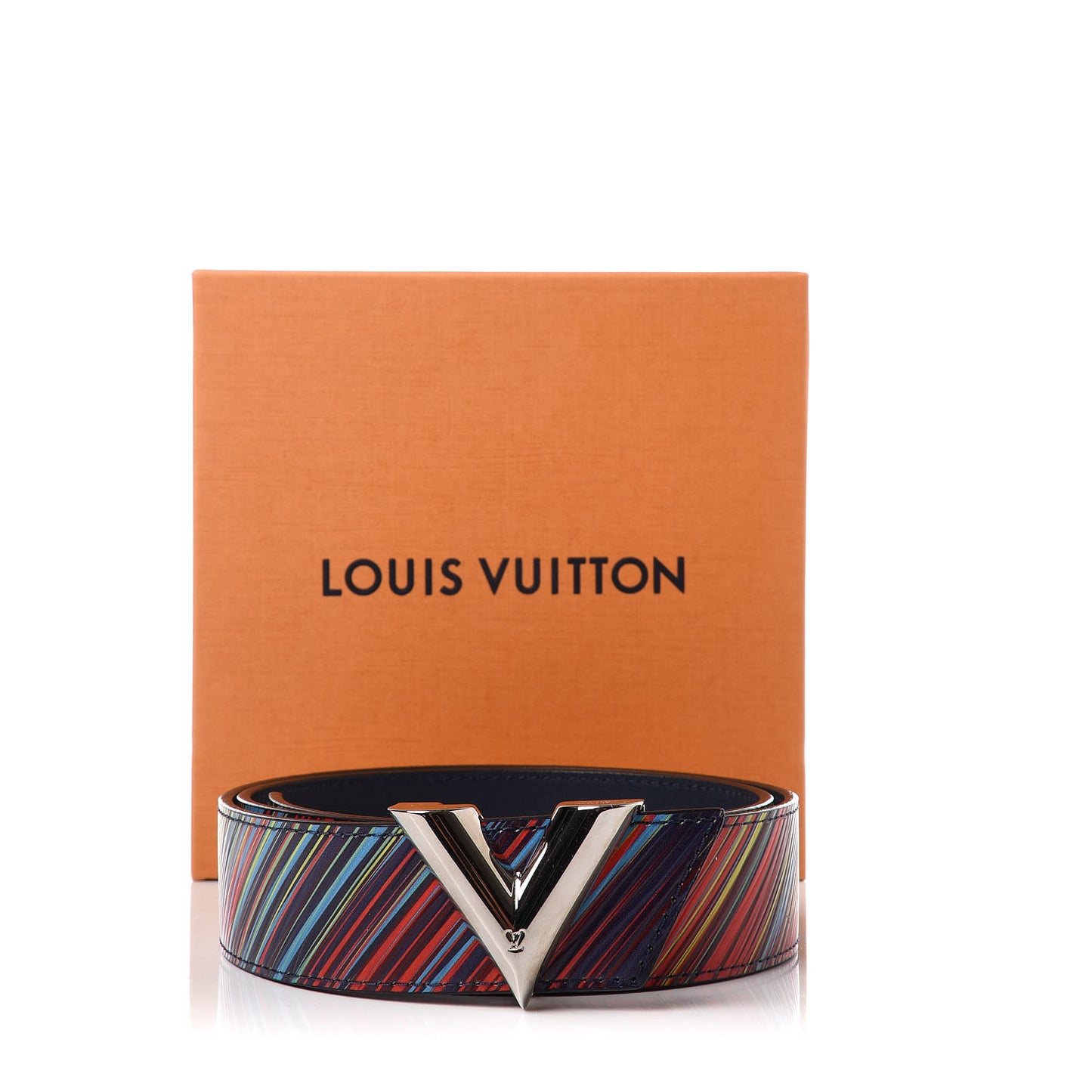 Epi Tropical Printed Essential V 35MM Belt Vert Rouge