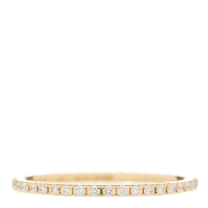 Van Cleef & Arpels 18K Yellow Gold Diamond 1.25mm Felicite Wedding Band Ring 51 5.75 3 of 5