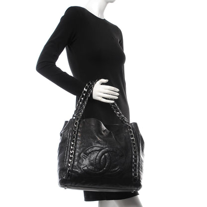 Chanel Glazed Caviar Modern Chain Tote Black 2 of 7