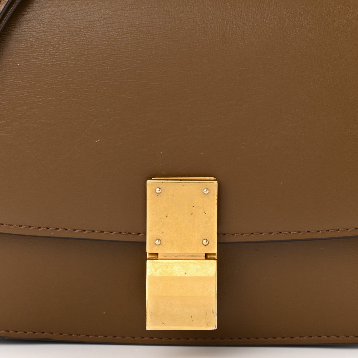 Celine Smooth Calfskin Small Classic Box Flap Bag Camel 7 of 15