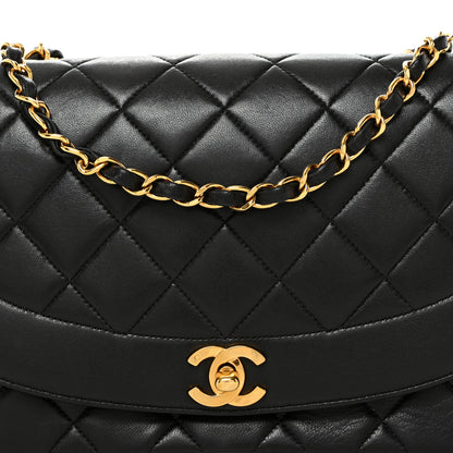 Chanel Lambskin Quilted Medium Single Flap Black 8 of 10