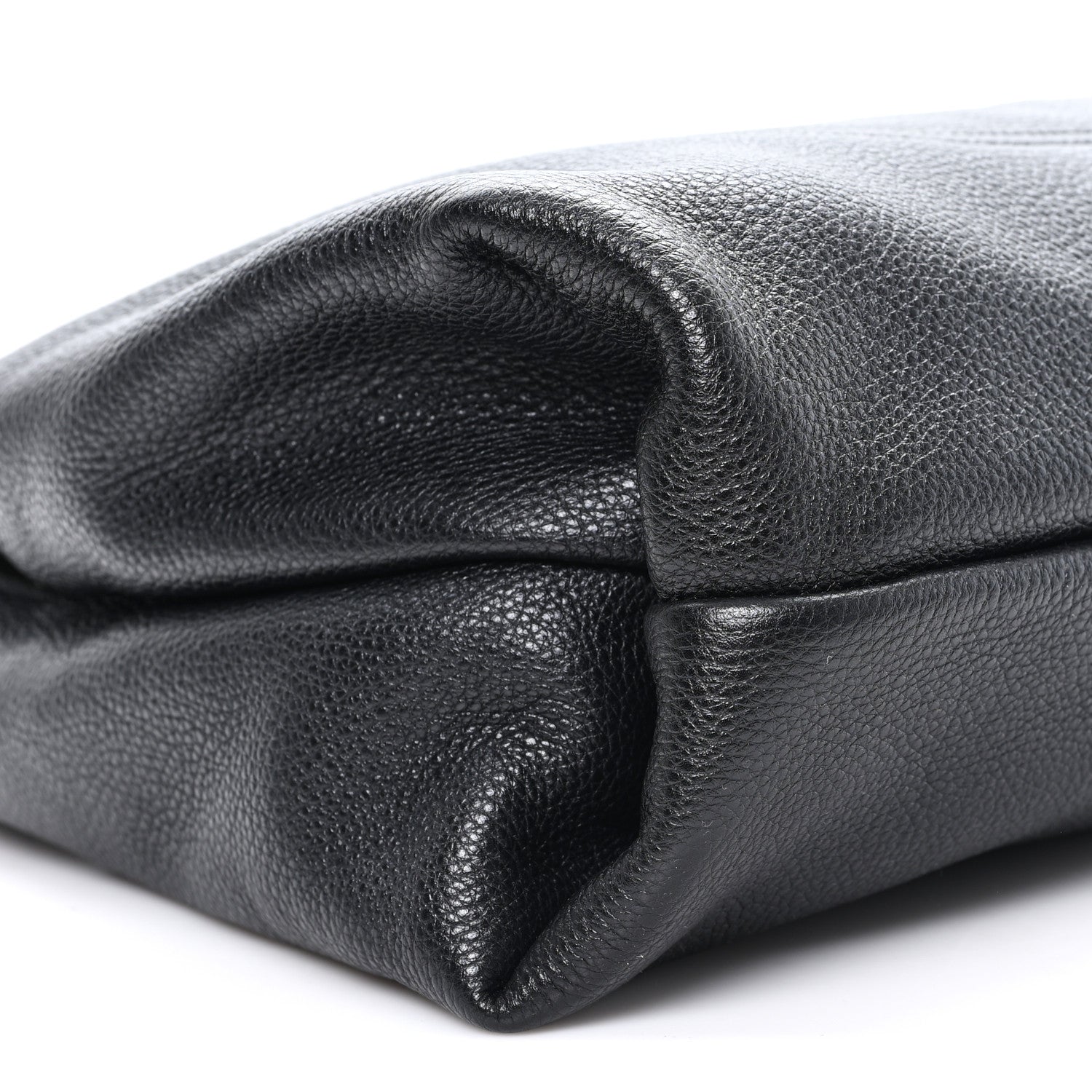 Gucci Grained Calfskin Softbit Maxi Shoulder Bag Black 9 of 10