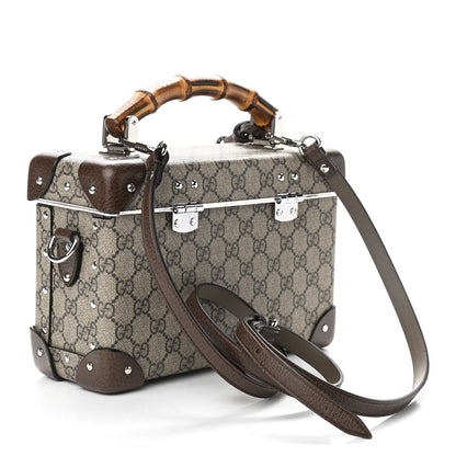 Gucci GG Supreme Monogram Globe-Trotter Beauty Case Brown 4 of 19