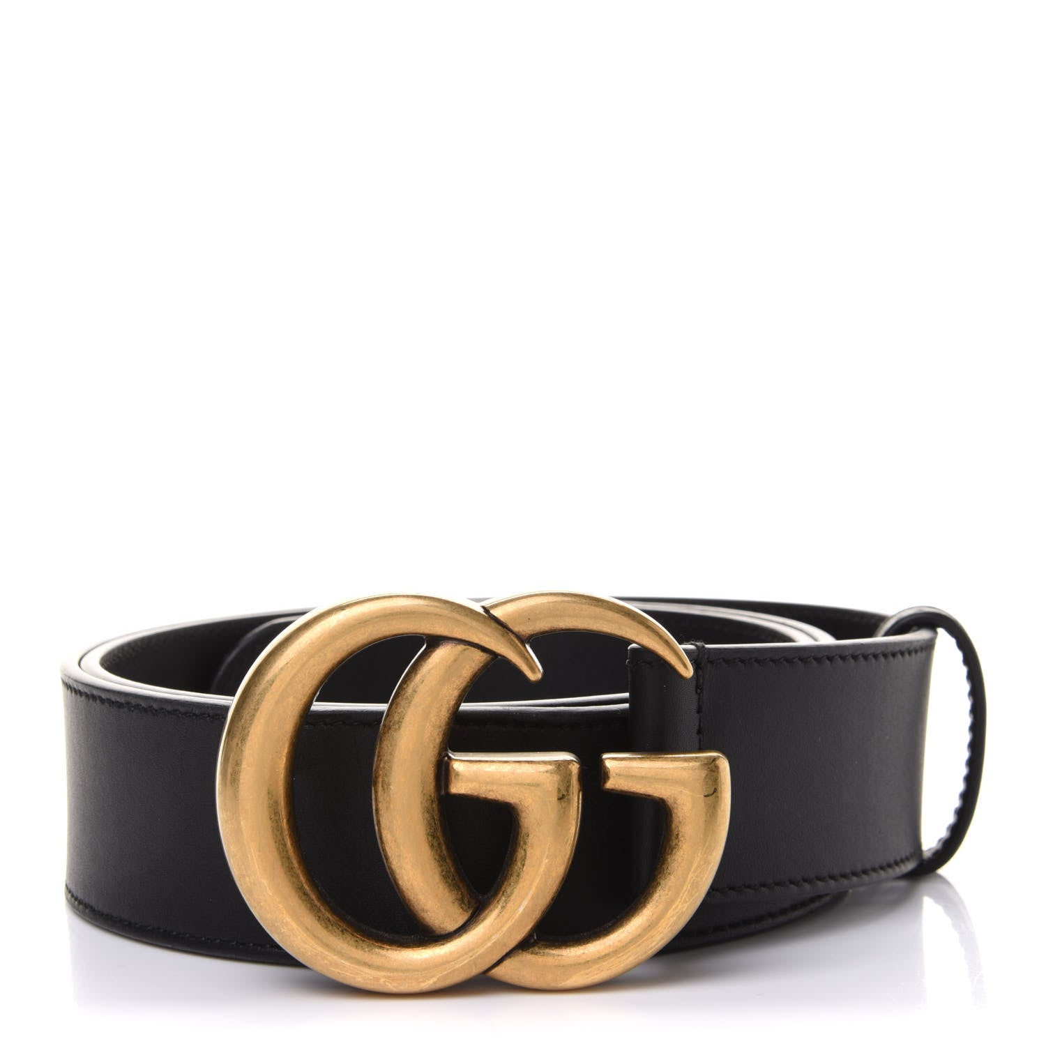 Gucci Calfskin Double G 40mm Belt 90 36 Black 1 of 5