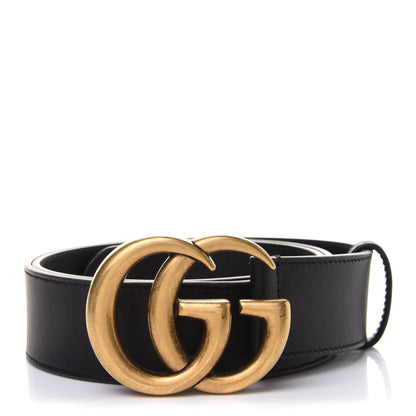 Gucci Calfskin Double G 40mm Belt 90 36 Black 1 of 5