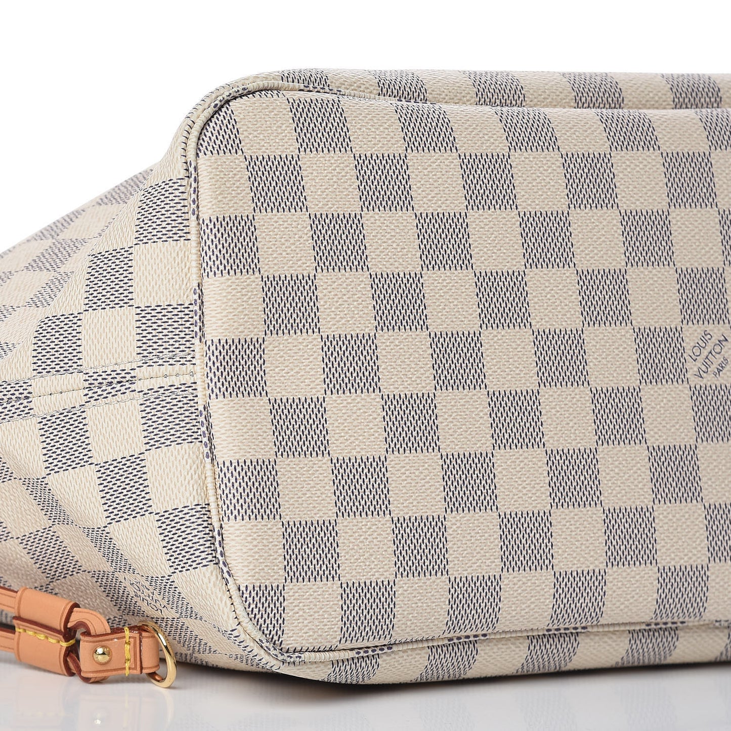 Damier Azur Neo Neverfull MM Rose Ballerine