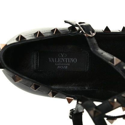 Valentino Garavani Nappa Rockstud Cage Ballerina Flats 39 Black 6 of 8