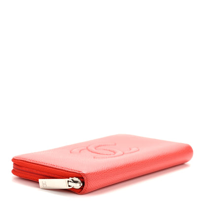 Chanel Caviar Large Timeless CC Zip Around Wallet Red 4 of 13