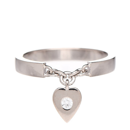 Cartier 18K White Gold Diamond Mon Amour Ring 49 4.75 1 of 4
