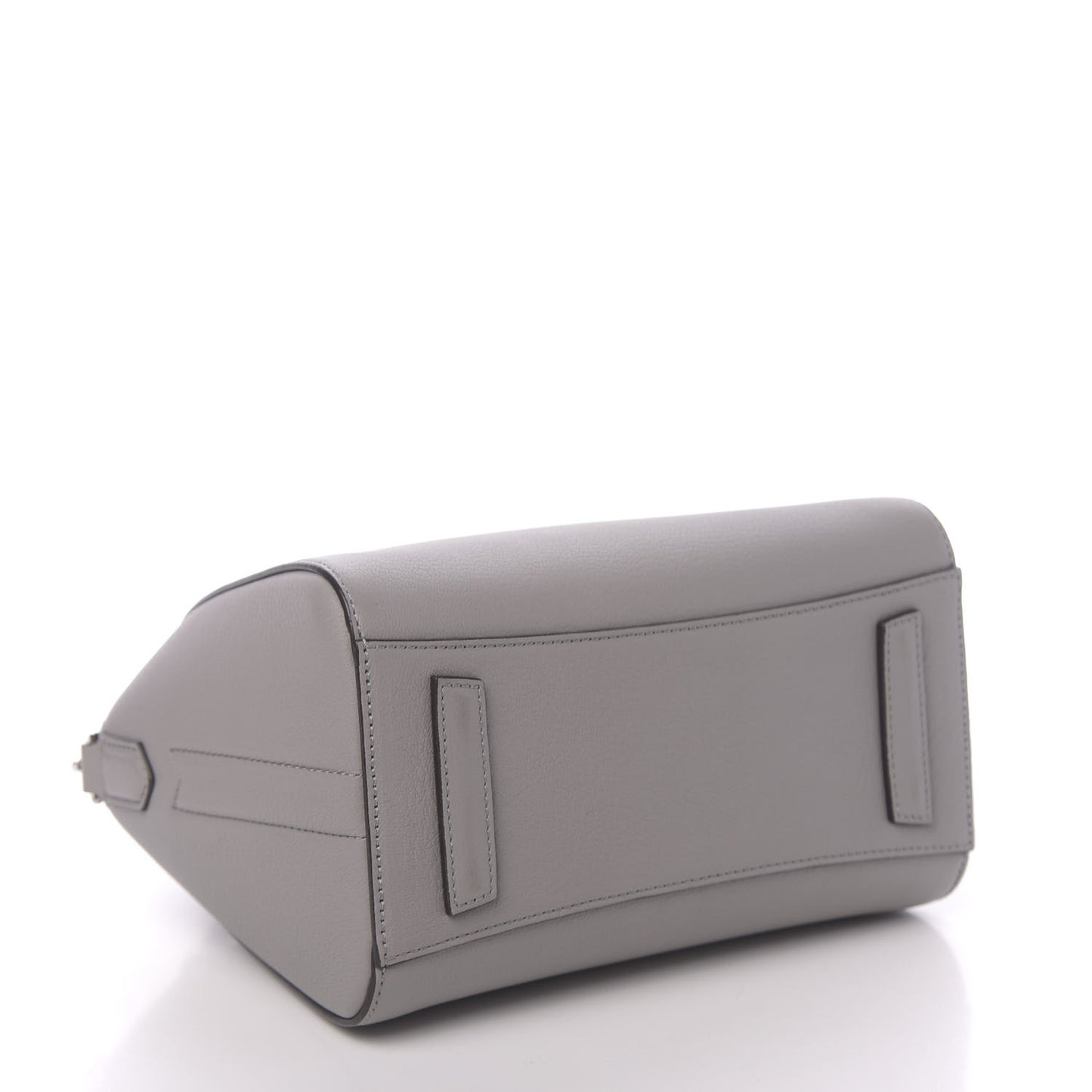 Sugar Goatskin Mini Antigona Pearl Grey