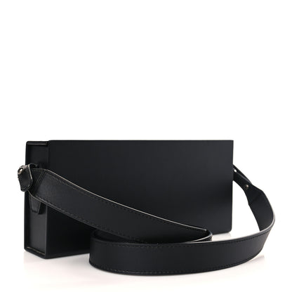 Fendi Vitello Grace Light Logo Horizontal Box Crossbody Bag Black 3 of 9