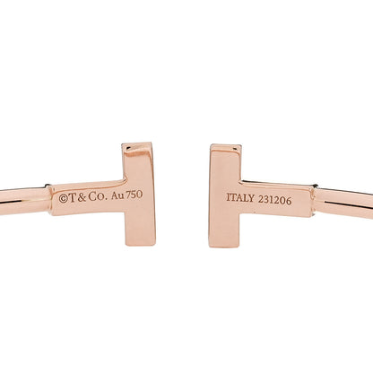 Tiffany 18K Rose Gold T Wire Bracelet 3 of 4