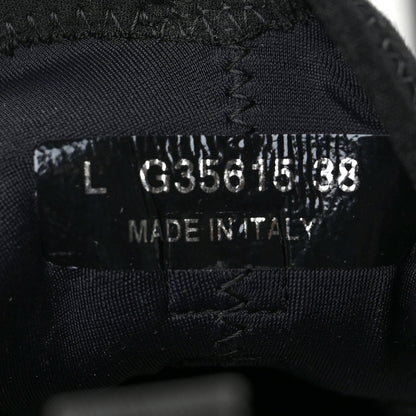 Chanel Velvet Calfskin Mixed Fibers CC Sneakers 38 Black 9 of 10