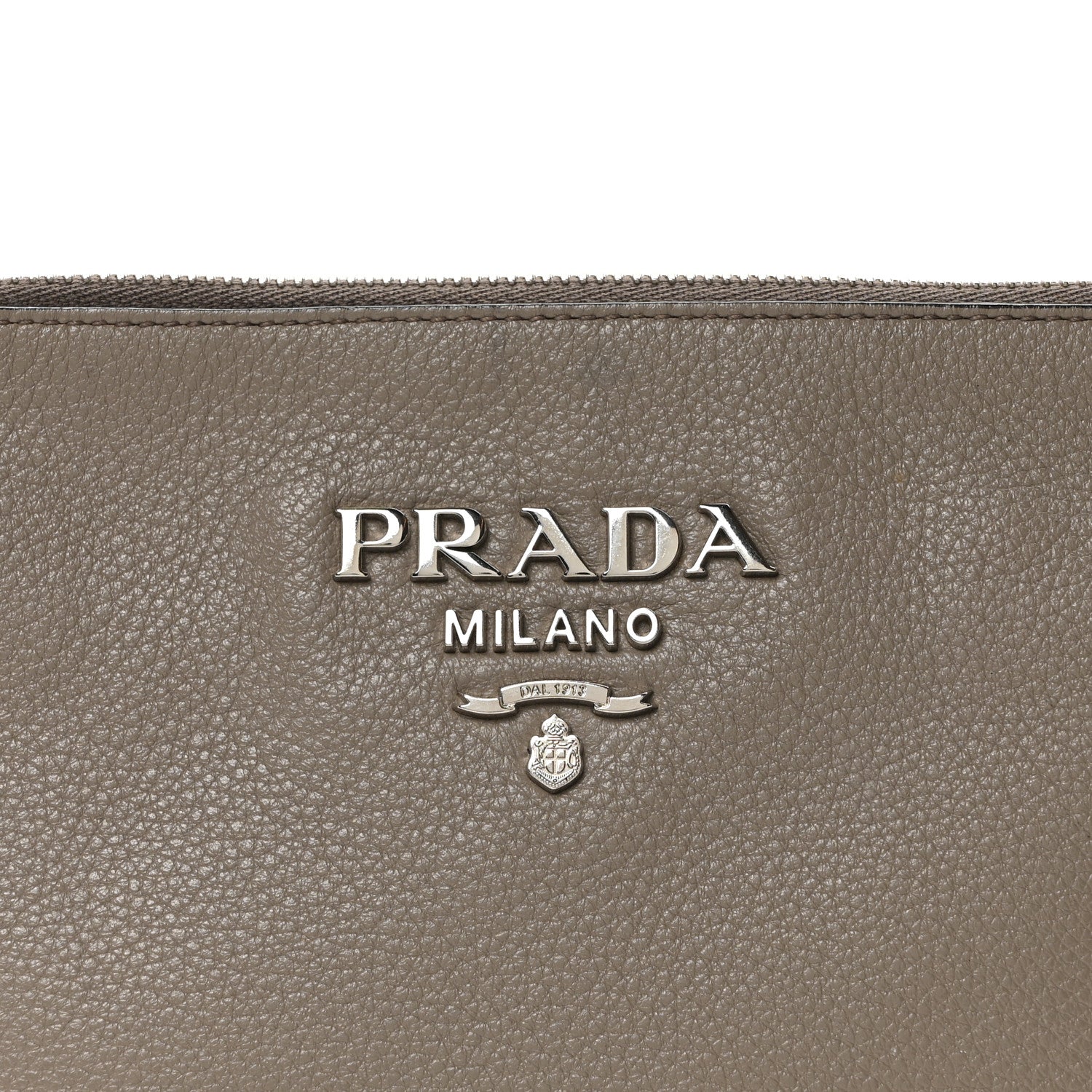 Prada Vitello Daino Double Zip Crossbody Bag Argilla 7 of 9