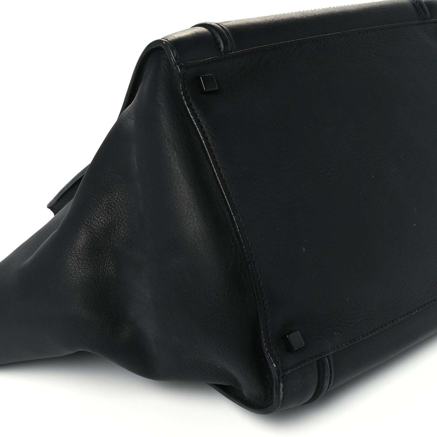 Supple Calfskin Medium Phantom Luggage Black