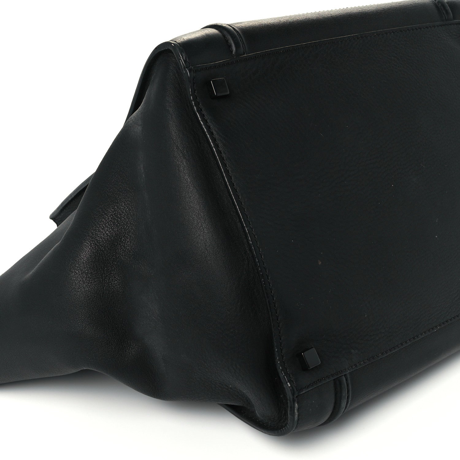 Celine Supple Calfskin Medium Phantom Luggage Black 10 of 12