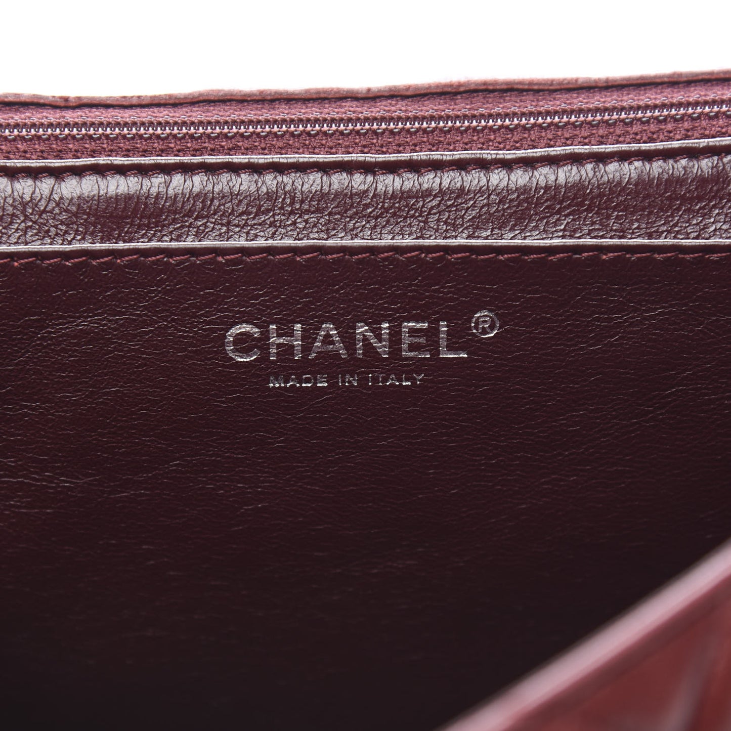Lambskin Quilted Jumbo Single Flap Dark Red