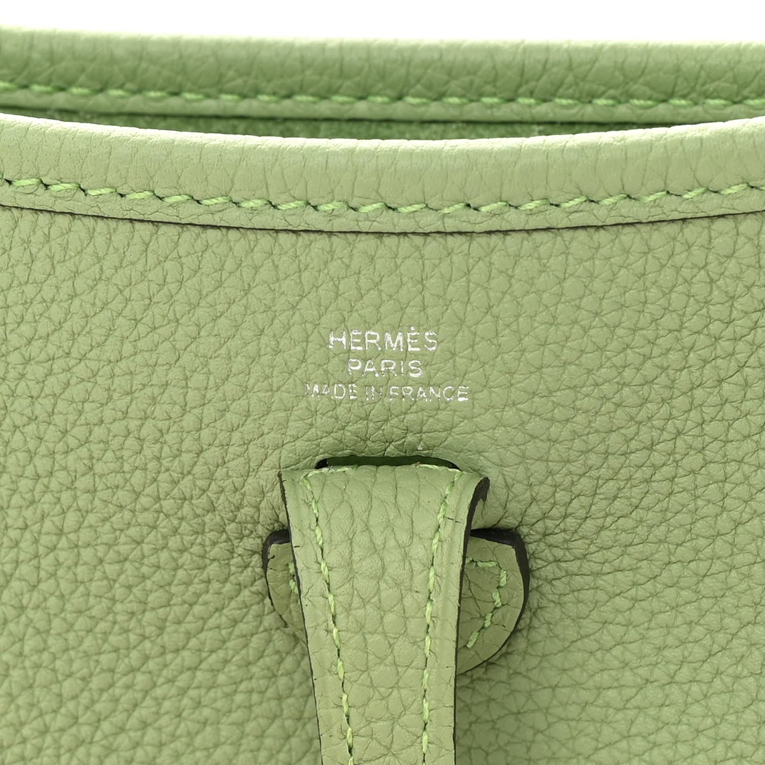 Hermes Taurillon Maurice Evelyne TPM Vert Criquet 6 of 10