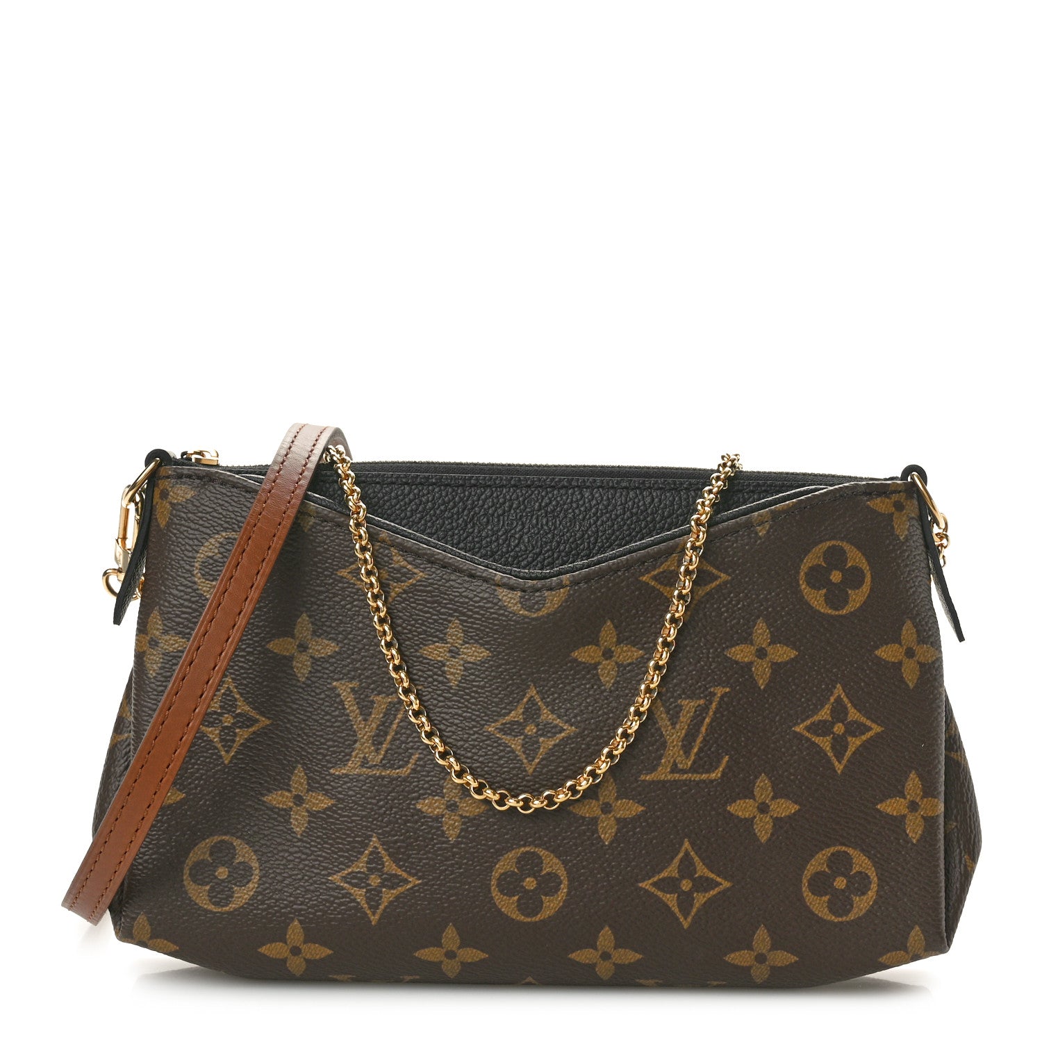 Louis Vuitton Monogram Pallas Clutch Black 1 of 10