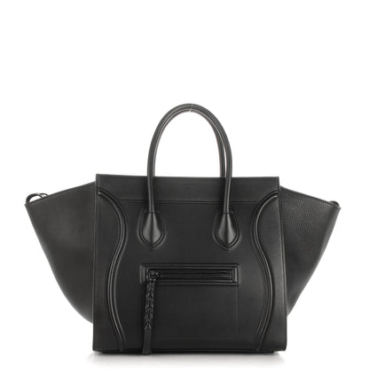 Celine Supple Calfskin Medium Phantom Luggage Black 1 of 6