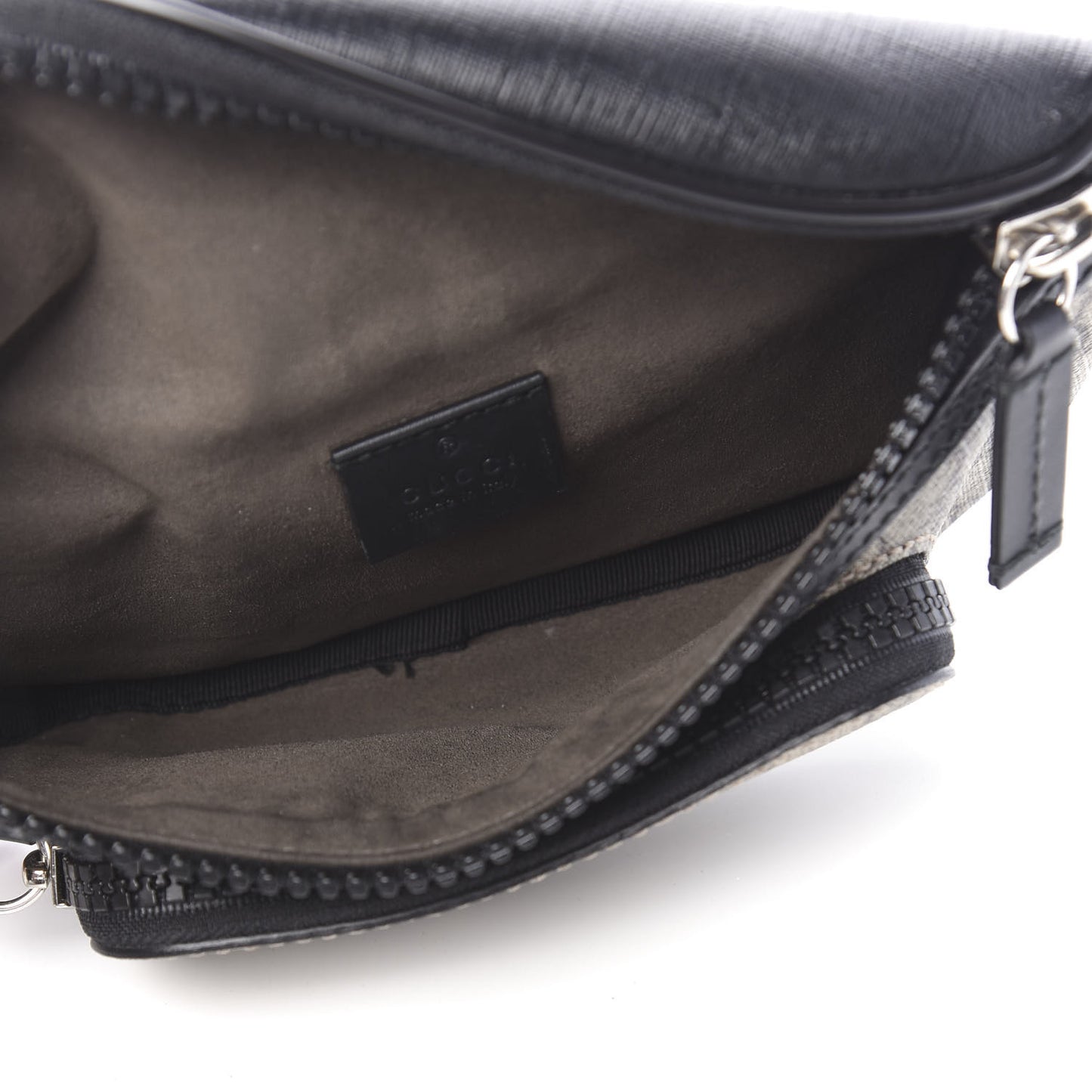 GG Supreme Monogram Belt Bag Black