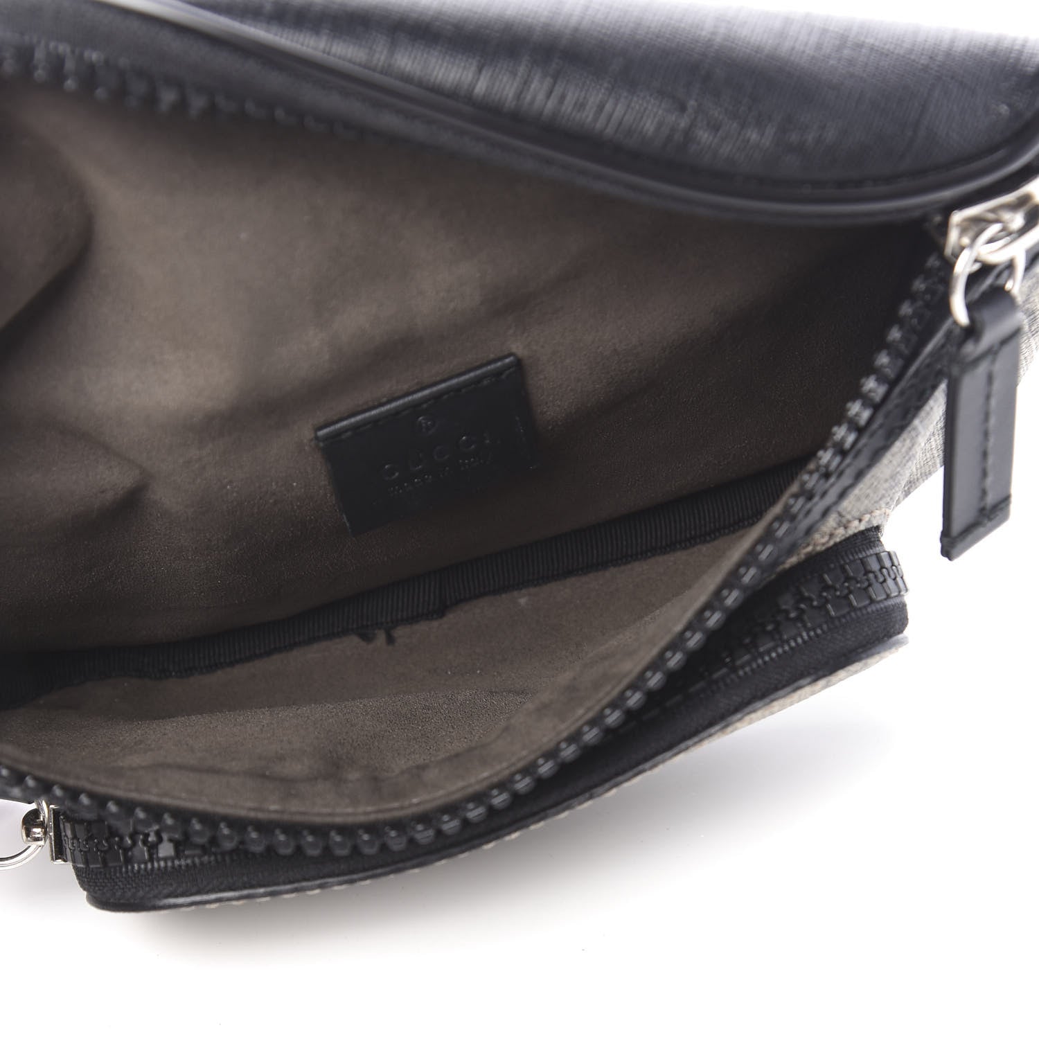 Gucci GG Supreme Monogram Belt Bag Black 5 of 11