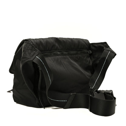 Prada Tessuto Nylon Logo Messenger Bag Black 3 of 9