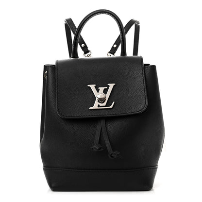 Louis Vuitton Calfskin Lockme Backpack Black 1 of 14
