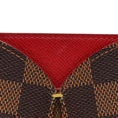 Louis Vuitton Damier Ebene Caissa Card Holder Cherry 7 of 8