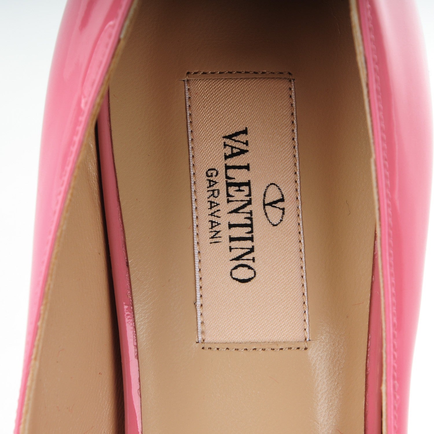 Valentino Garavani Patent Couture Bow Peep Toe 30/125mm Platform Pumps 39.5 Pink 7 of 7
