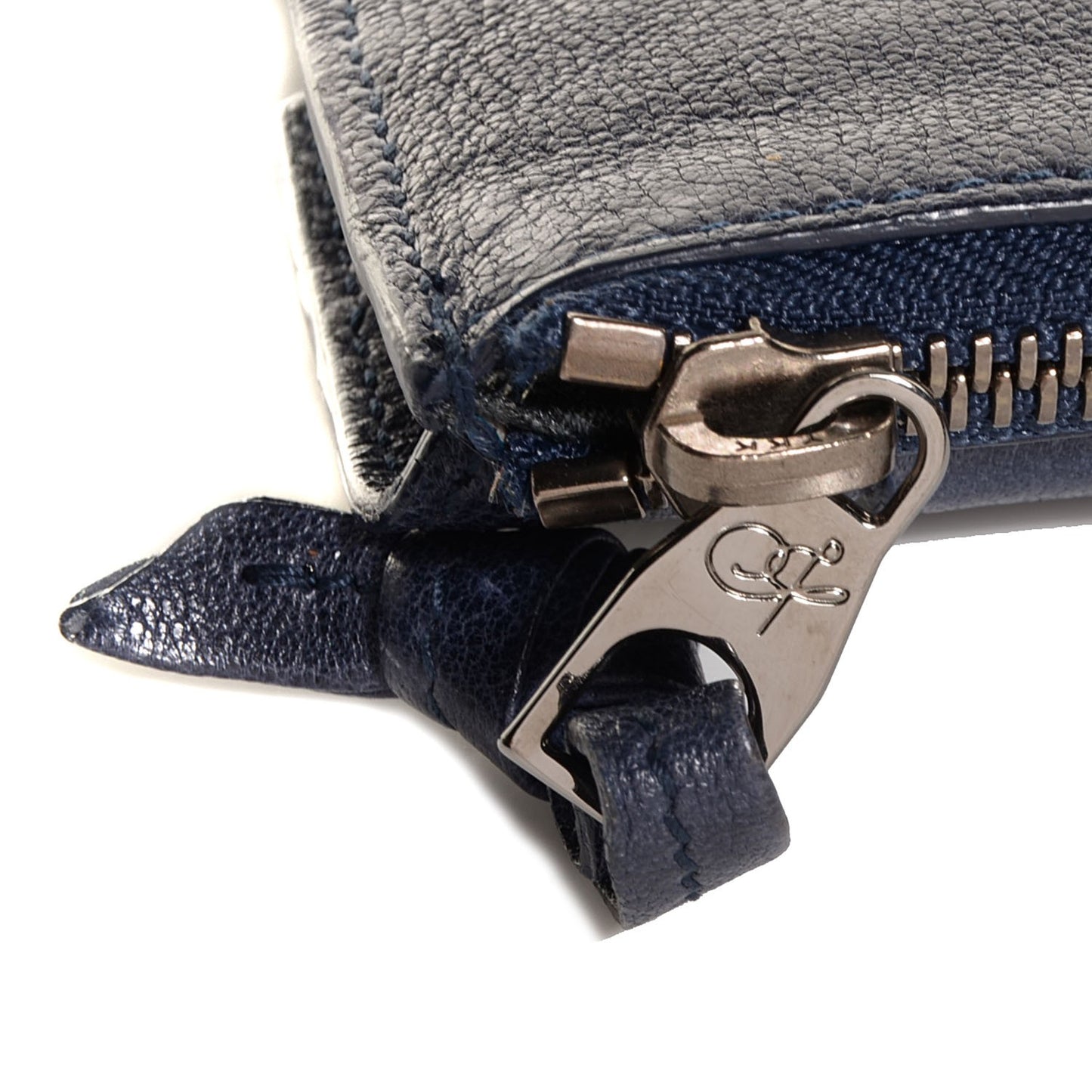 Lambskin Small Zip Case Midnight