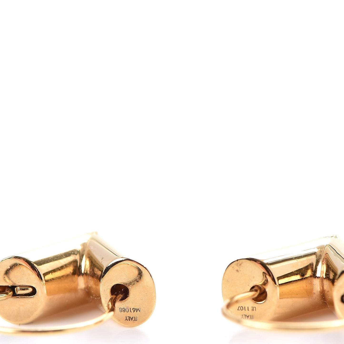 Brass Essential V Hoop Earrings Gold