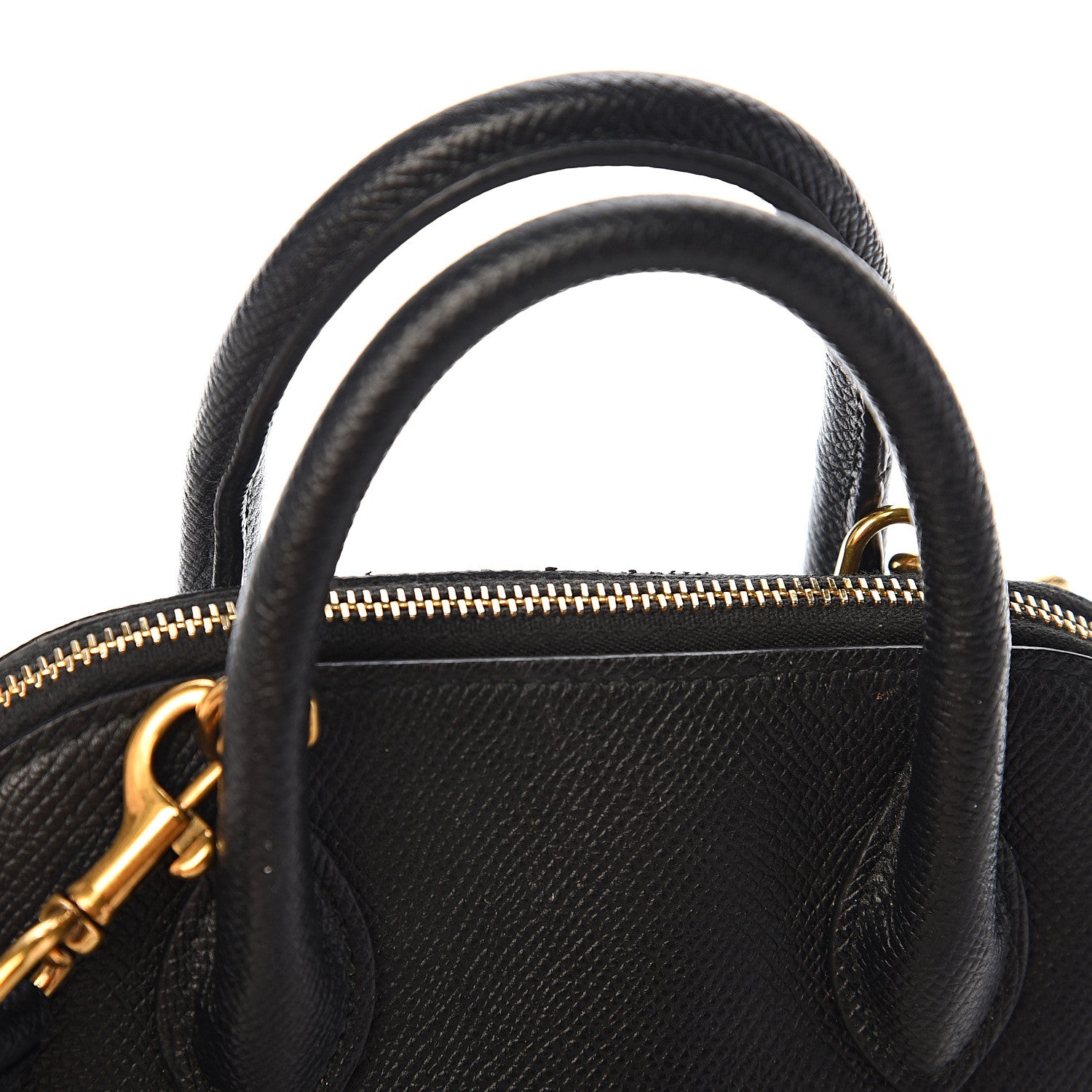 Balenciaga Signature Grained Calfskin XXS Ville Top Handle Bag Black White 7 of 10