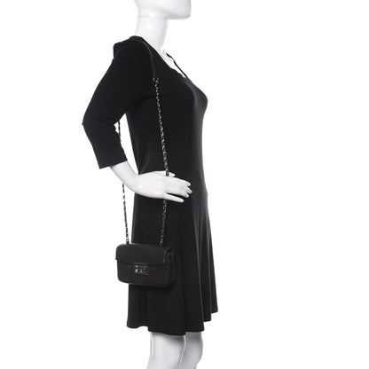 Fendi Shiny Nappa Mini Be Baguette Shoulder Bag Black 2 of 9