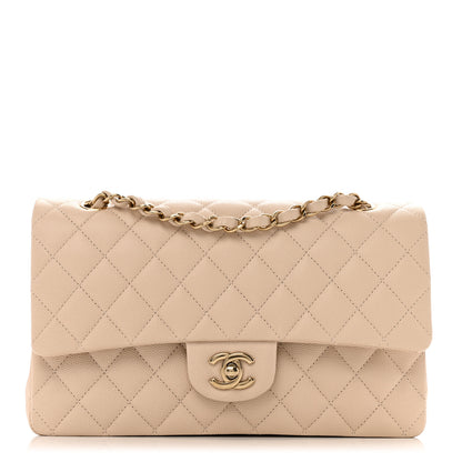 Chanel Caviar Quilted Medium Double Flap Ecru 1 of 12