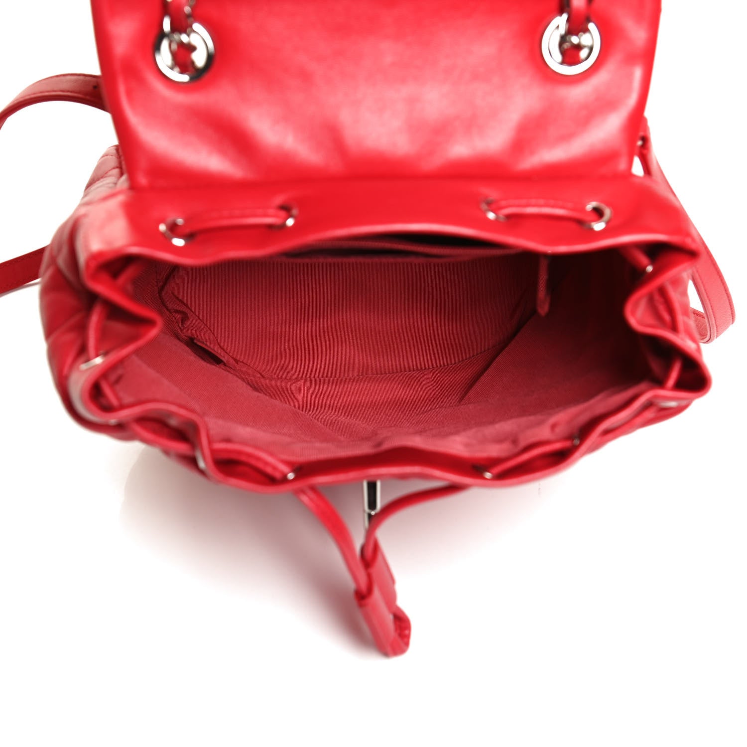 Chanel Lambskin Quilted Small Urban Spirit Backpack Red 5 of 10