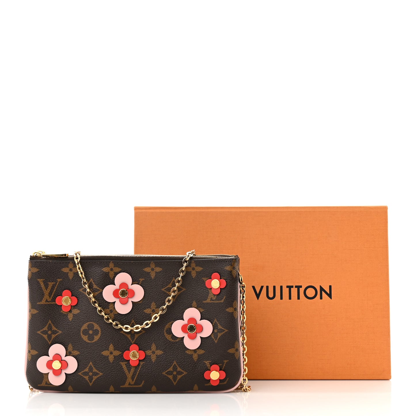 Monogram Blooming Flowers Double Zip Pochette