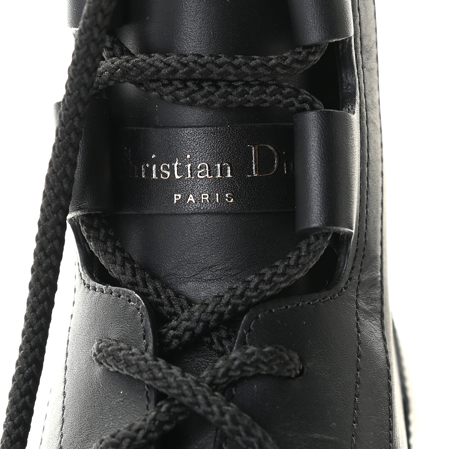 Christian Dior Calfskin Dior Quest 35mm Hiking Boots 36.5 Black 8 of 12