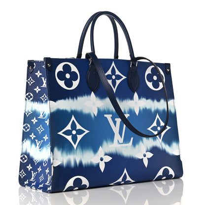 Louis Vuitton Monogram Escale Onthego GM Blue 3 of 9