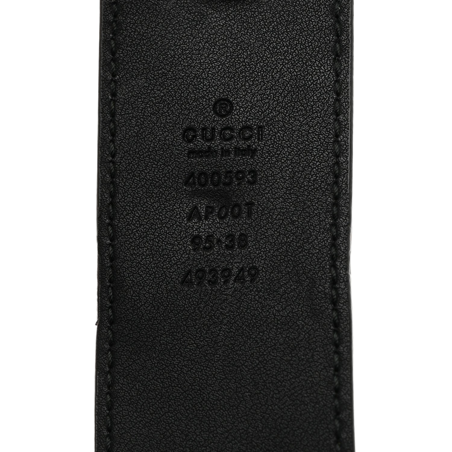 Gucci Calfskin Double G 40mm Belt 95 38 Black 5 of 5