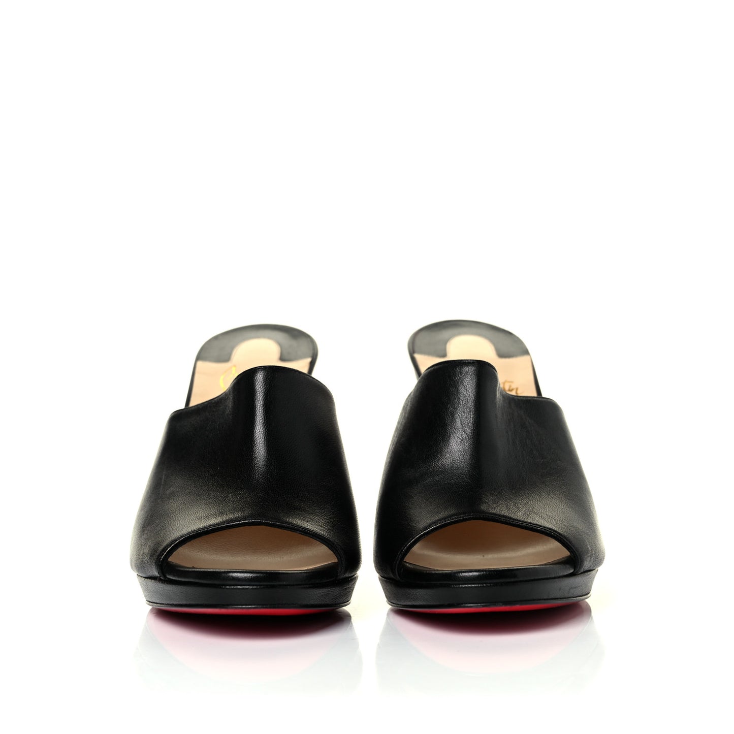 Nappa Pigamule 100 Slide Sandals 35.5 Black