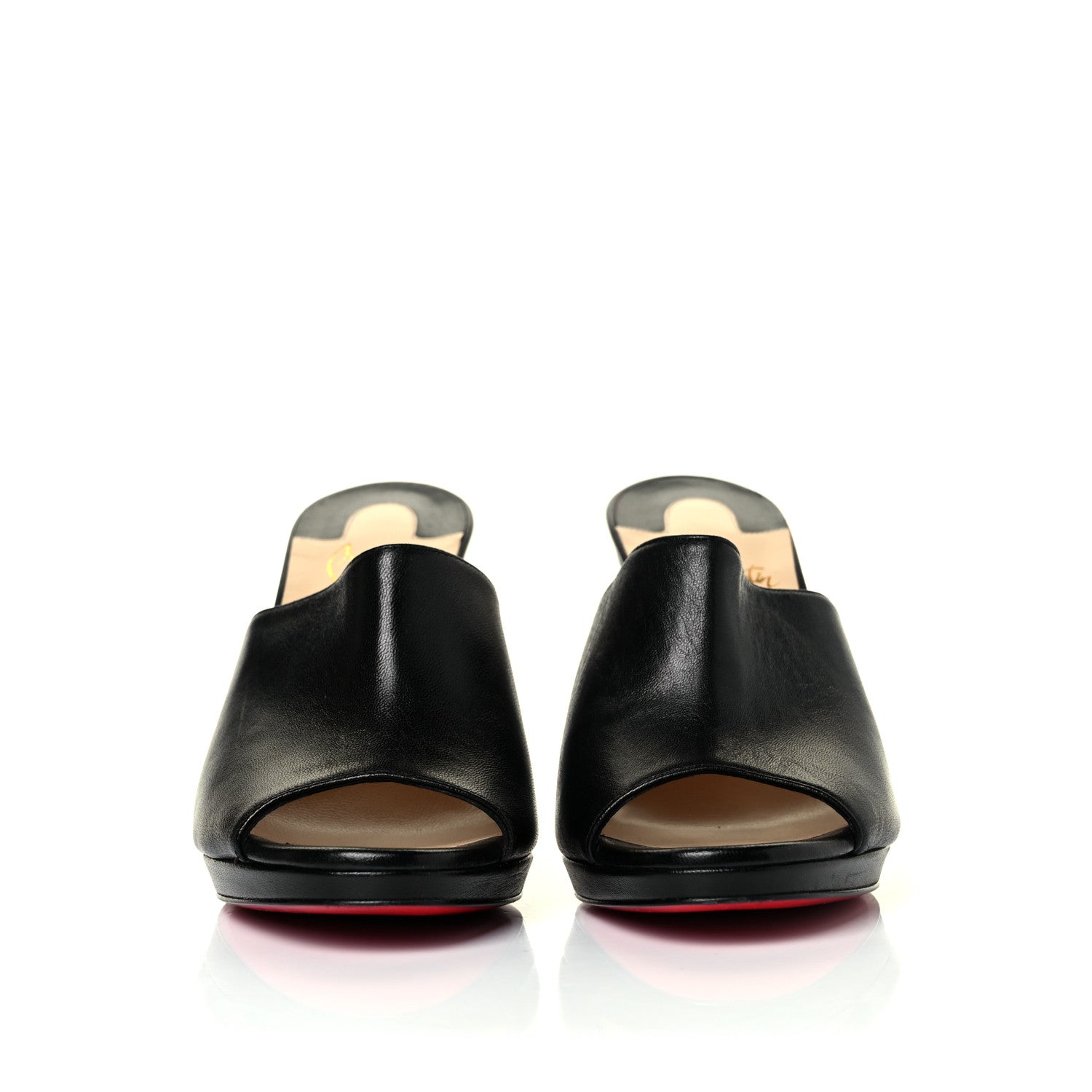 Christian Louboutin Nappa Pigamule 100 Slide Sandals 35.5 Black 2 of 7