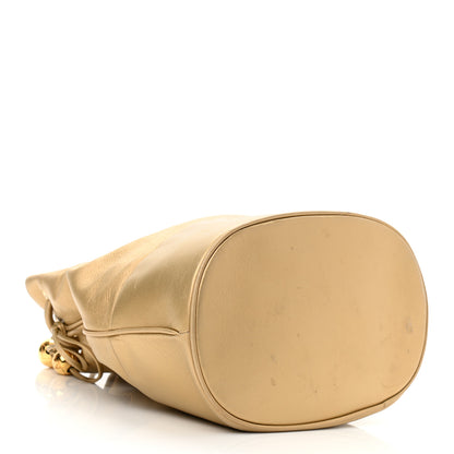 Chanel Metallic Lambskin CC Drawstring Shoulder Bag Gold 5 of 21