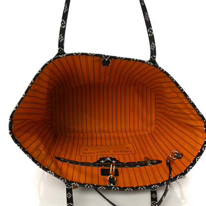 Louis Vuitton Monogram Giant Jungle Neverfull MM Black 6 of 19