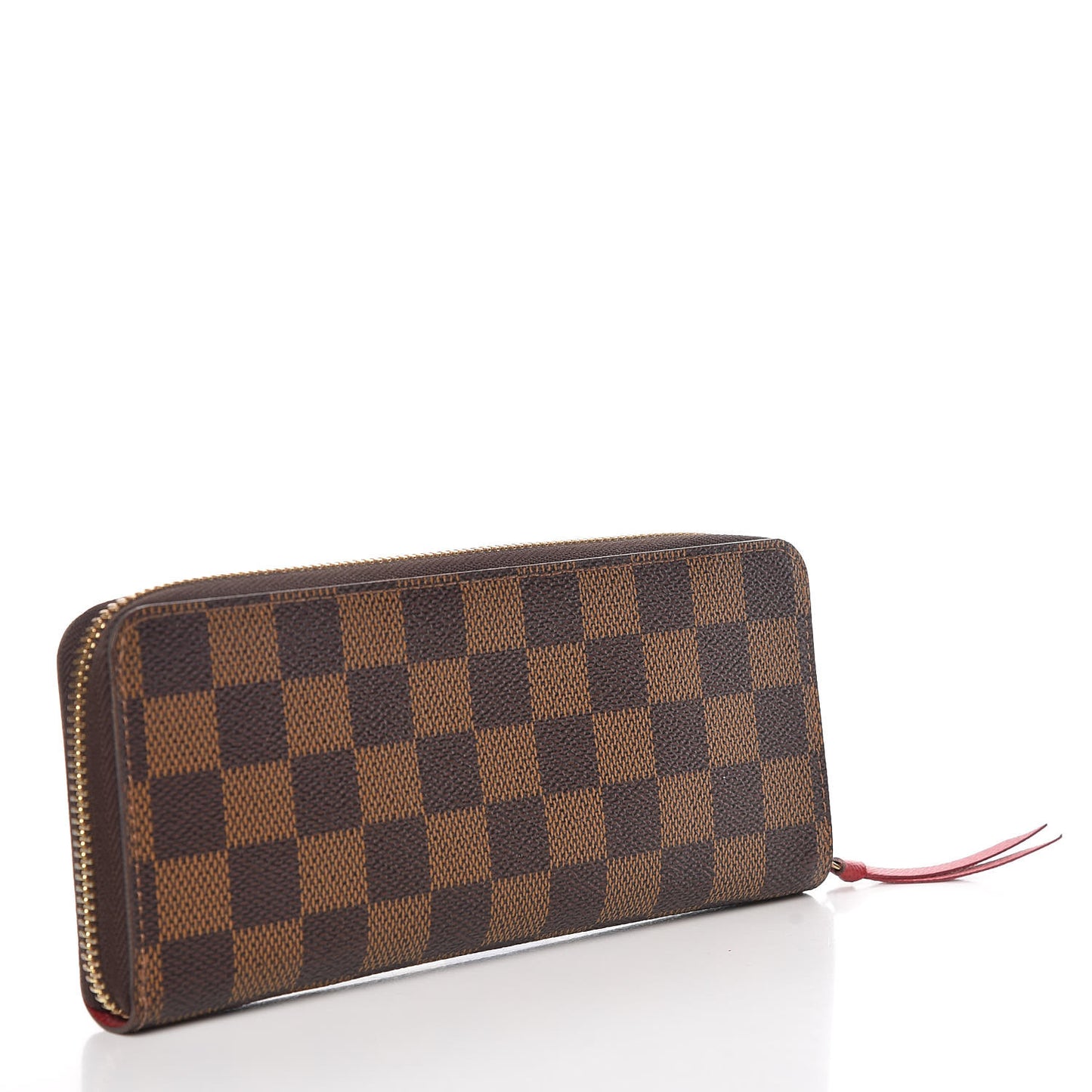 Damier Ebene Clemence Wallet Cherry