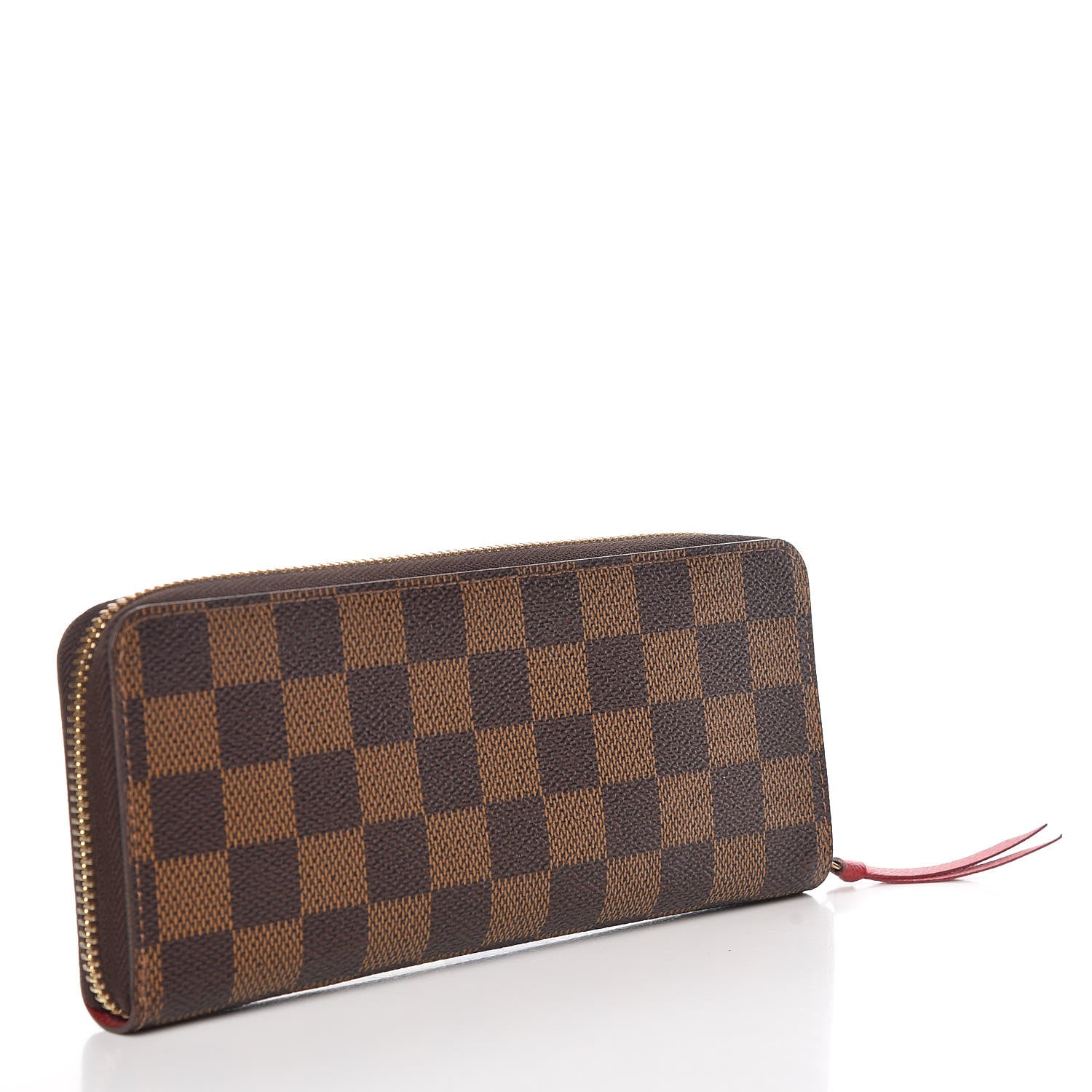 Louis Vuitton Damier Ebene Clemence Wallet Cherry 3 of 10