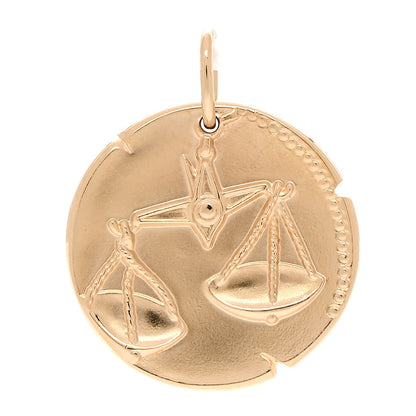Van Cleef & Arpels 18K Yellow Gold Zodiac Libra Pendant 1 of 4